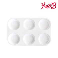 CO 어린이용 넓고 깊은 6구 팔레트 가벼운 붓 그림 화방용품 파레트 물감놀이 미술놀이 미술 꾸미기 놀이 그림 물감 페인트 어린이 물감놀이 어린이집 교구