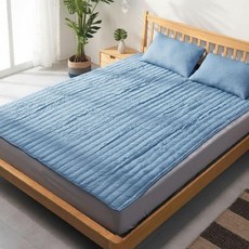 여름 침대패드 시어서커 쿨매트 통기성 좋은 바닥이불 스프레드, 상세페이지 참조