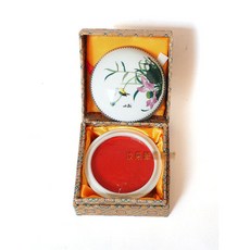 汶采 上海西泠印社 潛泉特製 箭鏃硃砂印泥 (二兩/60g) 書畫篆刻 盒裝, 詳見包裝