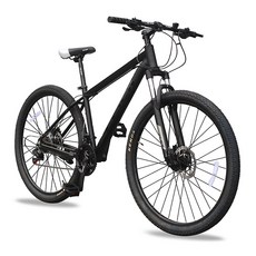 MTB 자전거 알루미늄 시마노 24단 클릭 토브27.5D 2세대 유압식디스크브레이크, 1개, 180cm, 무광블랙/완조립