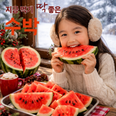 [꿀당도] 산지직송 아삭달콤 프리미엄 수박, 1개, 5kg
