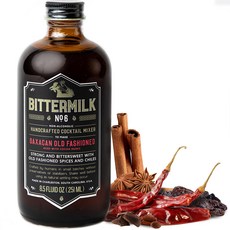 비터밀크 칵테일 믹서 6 오악사칸 올드 패션드 237ml Bittermilk No.6 Oaxacan Old Fashioned Mix – Old Fashioned Syrup -, N/A