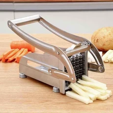 프렌치 프라이 커터 다기능 스테인리스 수동 슬라이서 감자 채소 및 고기용 | 주방, 01 8.5x11, 01 2Single Blade Potato