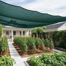 SUNNY GUARD 35-45% 햇빛 가리개 천 2.4 x 6.1m(8 x 20피트) 그린 HDPE 메시 - 식물 채소 온실 파티오 닭장 및 개 켄넬용 통기성 정원, 90% 쉐이드-그린, 3 FT x 6 FT