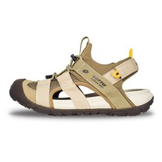 【LOTTO 官方】男 開拓者織帶護趾涼鞋(沙漠卡其-LT6AMS5531), 沙漠卡其, 29 cm