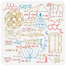 PET 창의 커팅 스텐실 아트 패턴 트랜스퍼 실내 벽면 도장 DIY, 넘버 124, 1개