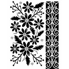 A40-0457 蝶古巴特DIY 簍空模板, 1個