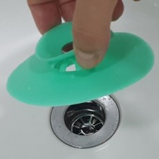 싱크대배수구캡 악취벌레차단 실리콘욕조마개 랜덤색 gas+0749fb