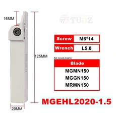 MGEHR 외부 홈 가공 2020 3232-1.5/2/2.5/3/4/5/6 선반 커터 바 CNC 홀더, 01 MGEHL2020-1.5-B