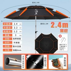 간편 테이블 카트 그늘막 파라솔 1 캠 웨건 대형 2m 2.0-오동쌀, 1개, F. 12단 회전방지 스테인리스 스틸 폴 강한 바람과