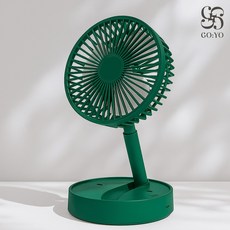 픽템 고요2 무선 저소음 높이조절 탁상용 선풍기 GO:YO2, 그린