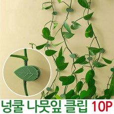 넝쿨 나뭇잎 클립 10개세트 식물지지대 전성정리 원예, 넝쿨 나뭇잎클립-10P