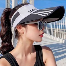 브이와이 [VCMOQMLD]작업모자 라인 썬캡 확장 날개 골프 모자 1P, 화이트/FREE
