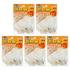 백경 풀치 고등어 루어낚시 3단 가지채비 BK-113 5세트