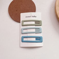 韓系秋冬莫蘭迪色磨砂髮夾三入組 簡約氣質髮飾 多色可選 穩固不滑落 打造百變造型