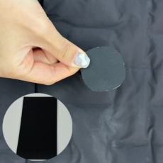 옷수선 잘라쓰는 겨울옷 패딩 수선패치 스티커 블랙 패딩수선, 1개