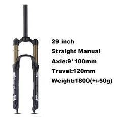 자전거정비BOLANY-Bike Fork Solo Air 리바운드 댐핑 MTB 프론트 서스펜션 34mm 27.5인치 29인치 스트레이, 06 27.5Tapered Manual