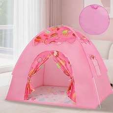 MIVONA 접이식 실내외텐트 하우스 휴대용 간편설치 수납가방, 2인용, 핑크