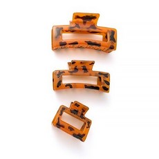 Susuda Leopard 大小 3 件套由 Hopi 方孔方形圓形髮夾髮夾組成