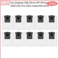 Dreame X50X40 UltraL10s Pro HeatX30 진공 청소기 먼지 봉투 용 제거 쓰레기 액세서리, 04 10pcs