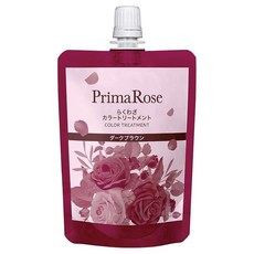 프리마로즈 라쿠와자 컬러 트리트먼트 (다크 브라운 내추럴 브라운) 80g / 우아한 장미 향 디아민계 염료 무첨가 파라벤 프리 펌프 타입 리필 컬러 트리트먼트 브러시 불필요 장갑