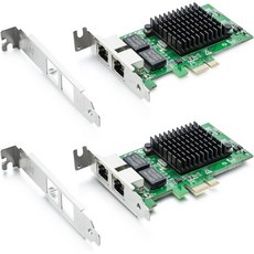 인텔 82576 칩 1Gb 네트워크 카드가 탑재된 기가비트 듀얼 NIC 인텔 E1G42와 비교ET NIC RJ45 포트 2개 PCI Express 2.1 X1 WindowsWi, 윈도우 네트워크 카드 2개 묶음 기가비트 듀얼 NC 인