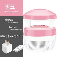 Esrang상점 레이저모기퇴치기 모기퇴치기, 기본 색상, 레벨 1 핑크 어댑터 포함 (4000 RPM)