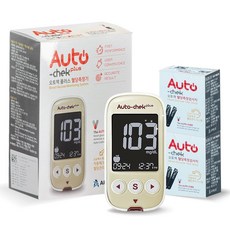 오토첵 혈당 측정기 + 시험지 110매 +채혈침100+알콜솜100매, 1개, 1개입