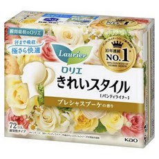 Kao 花王 Laurier Kirei Style護墊 珍貴花束香, 1包, 72片, 14cm
