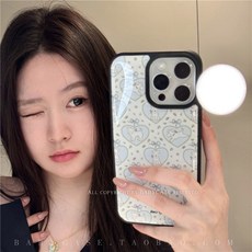 DFMEI BABYCASE日韓時尚小衆INS學院風西高地白梗狗狗愛心碎花手機殼適