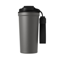 特美刻純鈦咖啡杯保溫杯男女士雙飲水杯高顏值車載便攜保冷純鈦杯, 1個, 星際灰咖啡杯:詢問客服