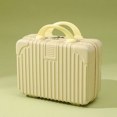 맞춤형 미니 여행가방 14인치 화장품 가방 기념품 가방 소형 여행가방 비밀번호 가방, 14 인치 다기능 화장품 케이스, 노란색