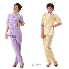 [유진가운] YU-302 미용가운/애견미용/2색/상하한벌-세트