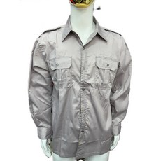 豐華圓華 工作服 薄款 工作襯衫 耐磨透氣 多口袋設計, 灰色,M