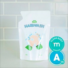 베이비스탠다드 아기 핸드워시 리필 거품형 유아 손세정제, 1개, 450ml, 무향