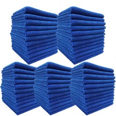 TARO WORKS 세차 타월 60장 초흡수 마이크로 화이버 크로스 닦아 30x30