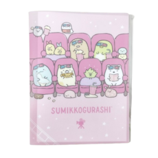 角落生物 筆記本收納夾 3D電影主題設計, 粉色, 1個