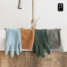 생활공작소 고무장갑 일반형 M 딥그린, 중(M), 1개