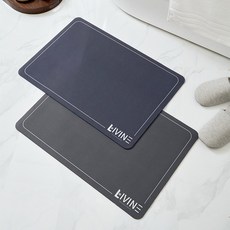 리바인 빨아쓰는 규조토 발매트 욕실매트 주방매트 화장실발매트 화장실발판, [회색] 욕실용 40*60cm