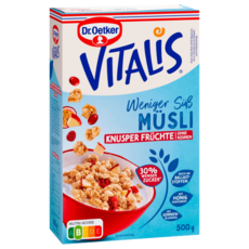 닥터 외트커 비탈리스 저설탕 과일크런치 뮤즐리, 1개, 500g