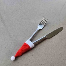 성탄절 크리스마스 산타모자 수저 홀더 1P 산타 성탄절 크리스마스이브 연말 분위기 식당, 없음, 없음, 상세설명 참조