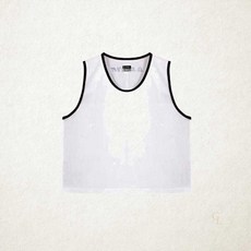 스타 유소년용 팀조끼 화이트 운동회 체육복 SW4003J-01V 1개입