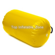 공기 주입식 에어 매트 스포츠 실린더 에어 체조 100X60CM 롤러 소형 배럴 훈련 매트 가정용, yellow