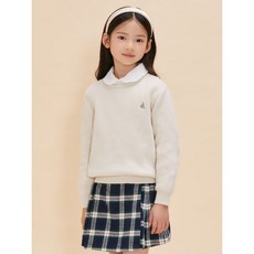 매장정품 빈폴 키즈 BEANPOLE KIDS 울 플레인형 자카드 풀오버 니트 - 아이보리 243876