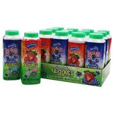 12개 과일 너겟 미니 병 모듬 맛 코셔 비타민 C 진짜 주 12 Fruit Nuggets Mini Bottles Assorted Flavors Kosher Vitamin C Re