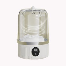 無線迷你內衣洗衣機 便攜式小型洗衣機 仿手洗 襪子內褲清潔神器, 珍珠白, D13