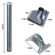 【偉益直銷】適用星聯star3代支架亞馬遜套件第三代V4底座戶外直管簷掛壁專用 YNDZ, 1個, 適用於星聯Gen 3支架[直管]灰色