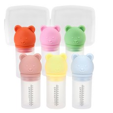 데일리라이크 젤리 베어 실리콘 약병 6P 세트, 1세트, 실리콘약병