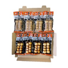 일본 미타라시 당고 간식 꼬치 경단 2가지 맛 간장 호두 8팩, 100g, 8개