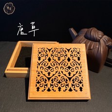 樵香行 楠竹盤香爐 盤香盒 臥香盒, 4號唐草